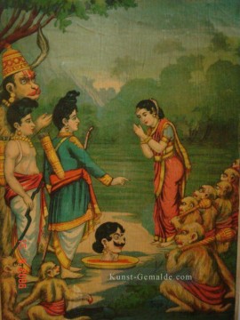  mann - Sulochana nimmt den Kopf ihres Mannes Indrajit aus Indien